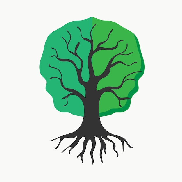 Tree of life isolated vector illustration