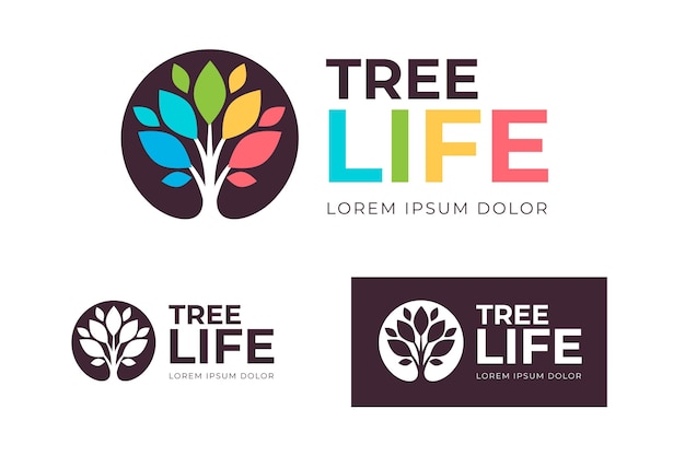 Tree life logo collection