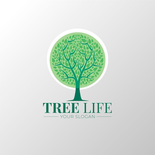 Шаблон логотипа tree life