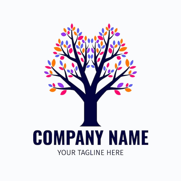 Vector tree life logo template