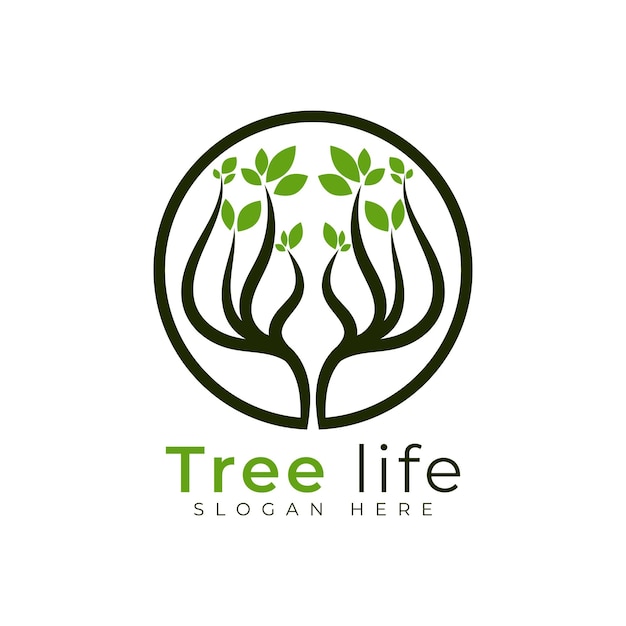 Tree life logo template