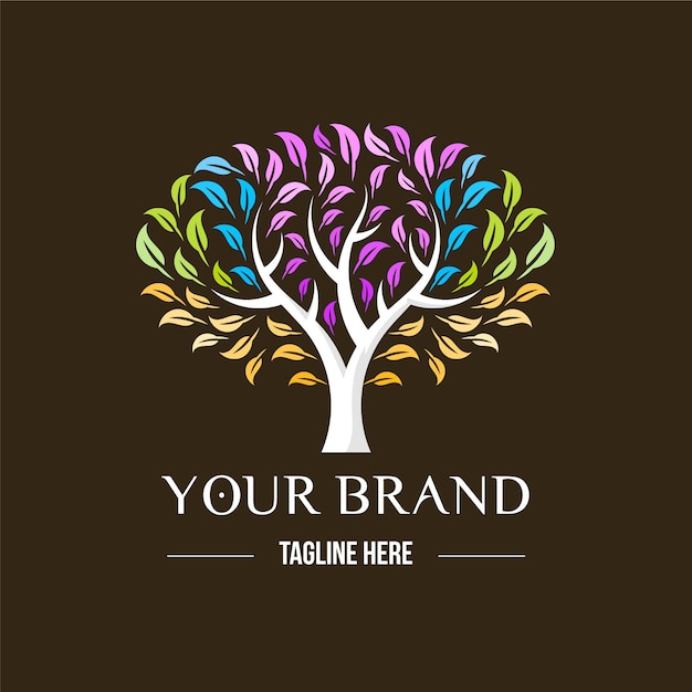 Tree life logo theme
