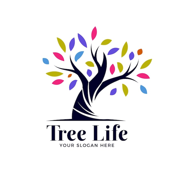 Vector tree life logo