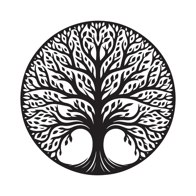 Vector tree of life vector illustration