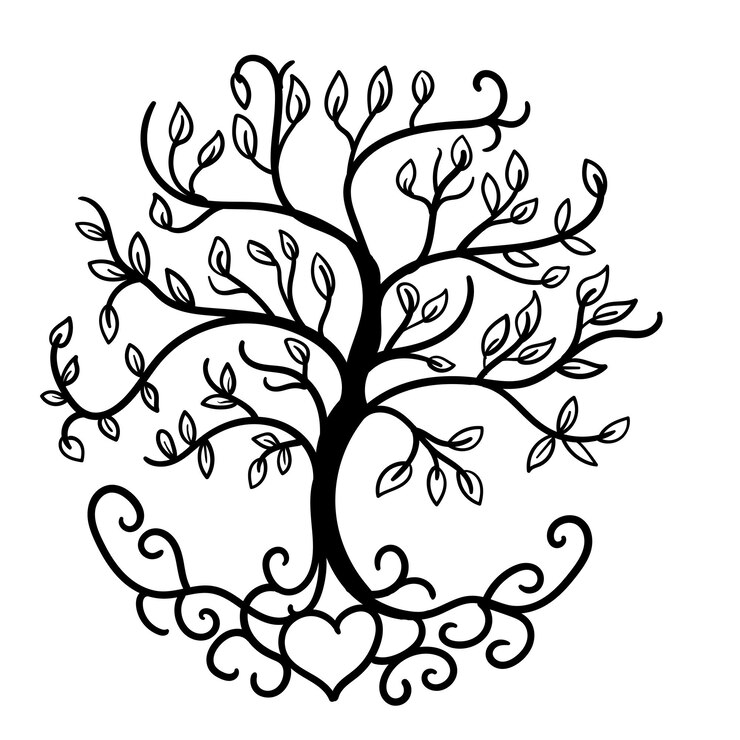 Vector tree of life yggdrasil vector
