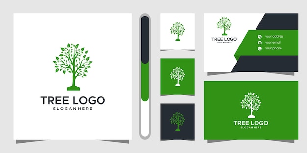 Tree logo design and business card.