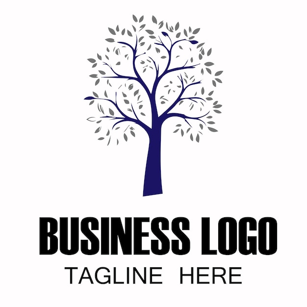 Vector tree logo design for business