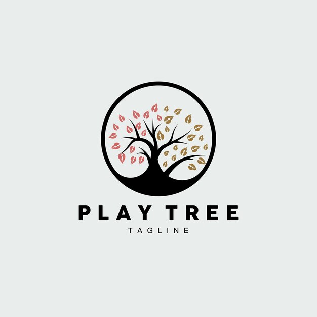 Tree Logo Design Playground Vector Education Tree Icon