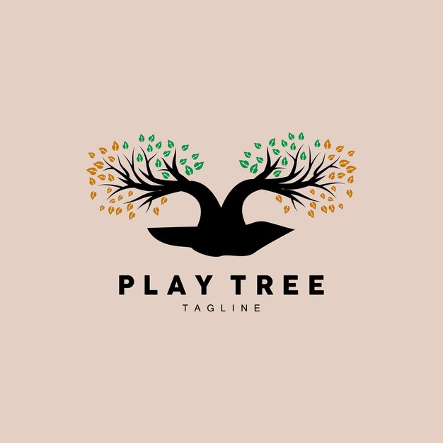 Tree Logo Design Playground Vector Education Tree Icon