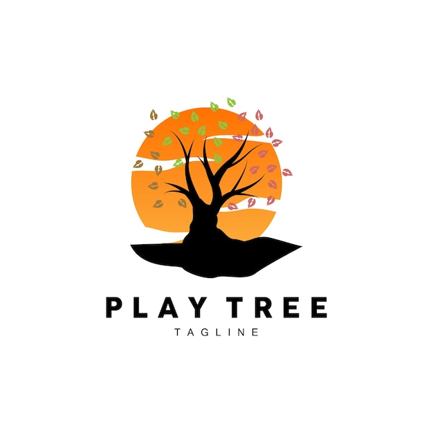 Tree Logo Design Playground Vector Education Tree Icon