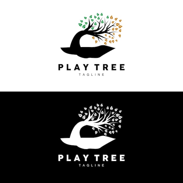 Tree Logo Design Playground Vector Education Tree Icon