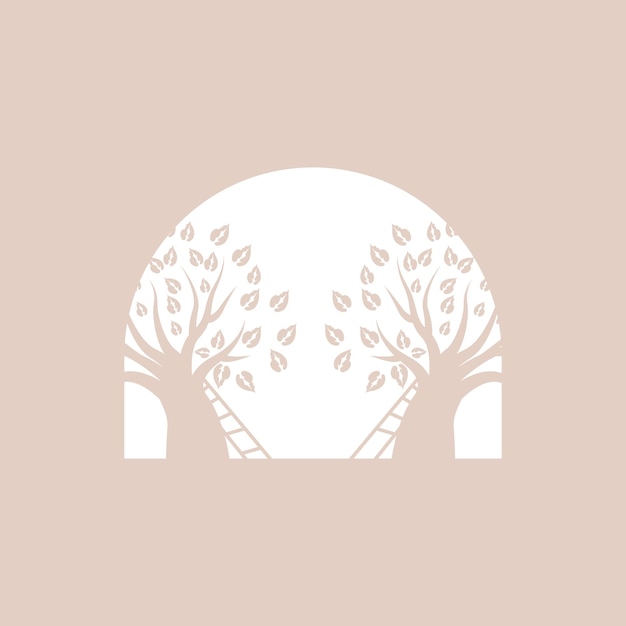 Tree Logo Design Playground Vector Education Tree Icon