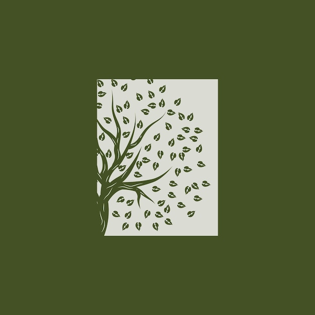 Дизайн логотипа дерева Вектор детской площадки Образование Икона дерева
