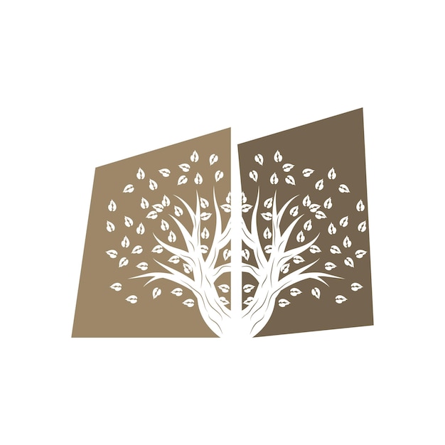 Tree logo design playground vector education tree icon