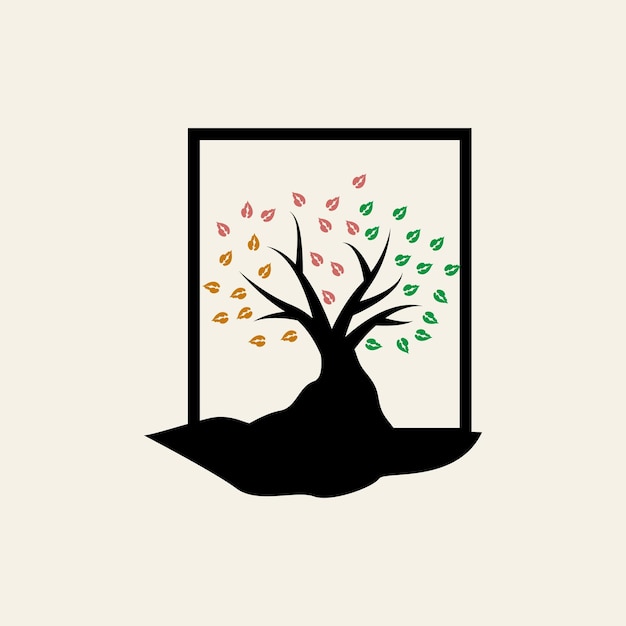 Tree Logo Design Playground Vector Education Tree Icon