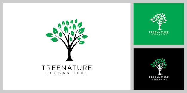 Tree logo design vector template