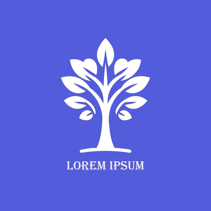 Vector tree logo design
