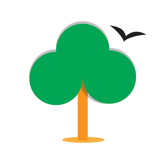 Albero logo icona png vettore