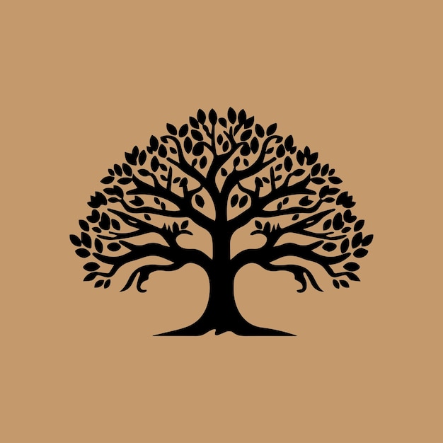 Tree logo icon template design