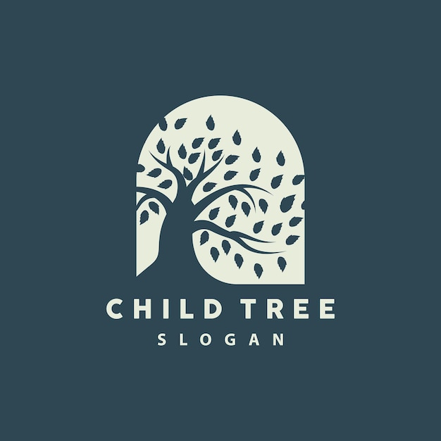 Tree Logo Life Balance Education Vector Luxurious Elegant Simple Tree Design Playground Illustration Icon