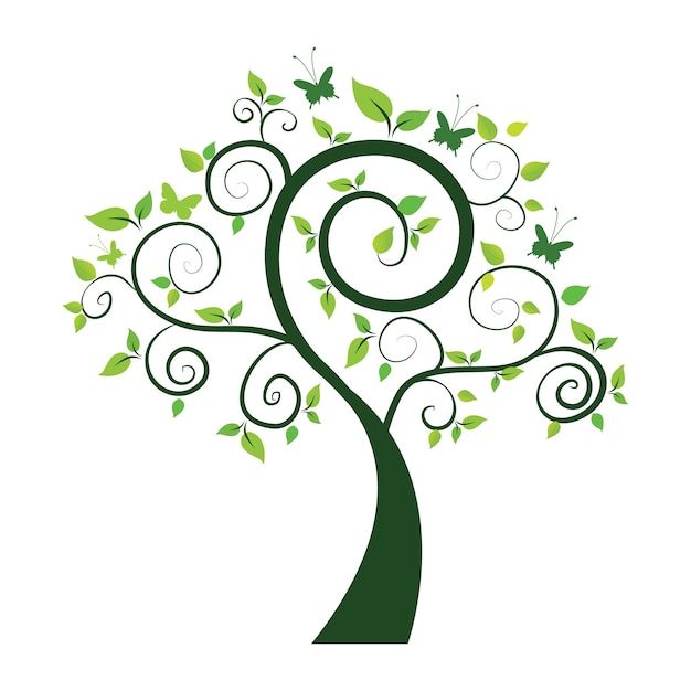 Вектор Логотип символ векторная иллюстрация дизайна дерева