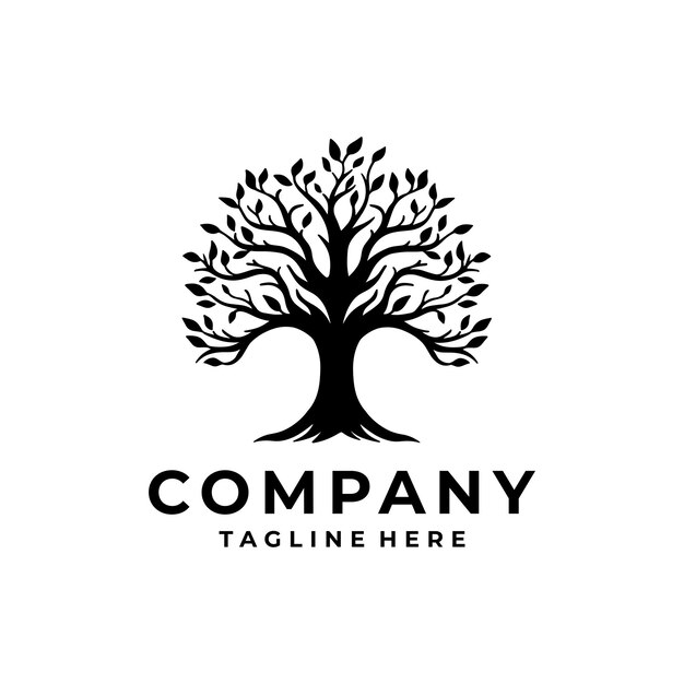 Tree logo template vector