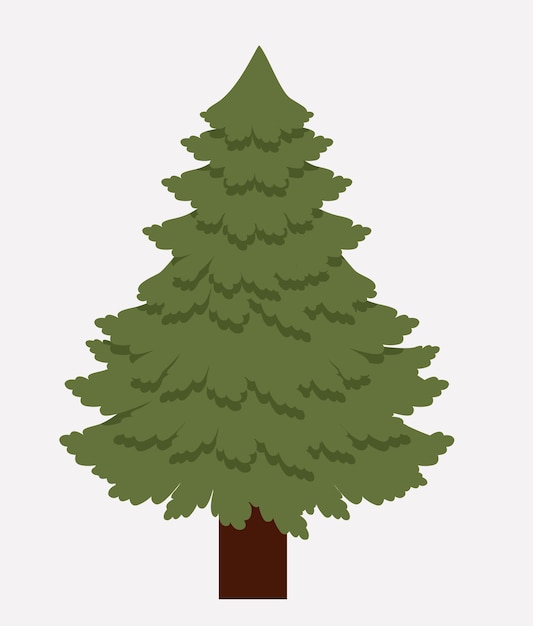 tree pine christmas icon vector graphic illustration