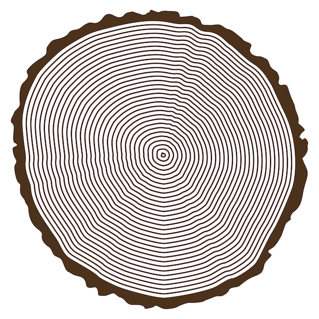 Vector tree ring design