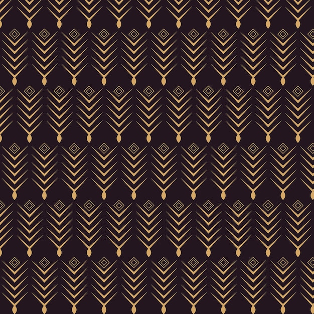 Tree shapes pattern background in golden