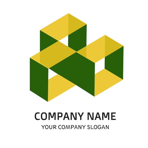 Tree square company logo vector sjabloon