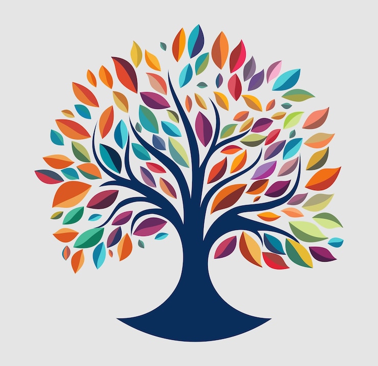 Vector tree that symbolizes life and creation