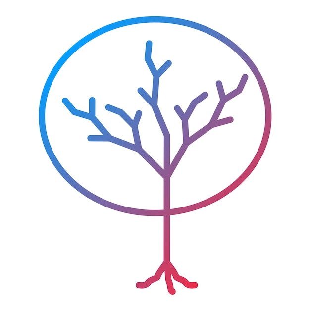 Vettore immagine vettoriale dell'icona del tronco dell'albero può essere utilizzata per l'inverno