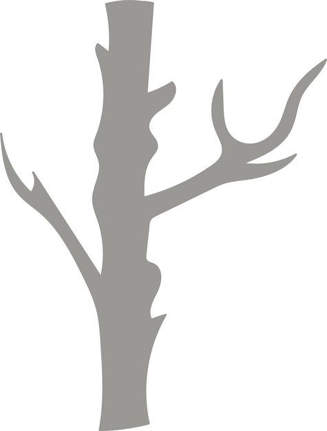 Vector tree trunk silhouette