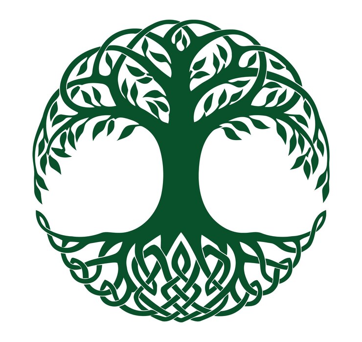 Vector tree vector deasign templete