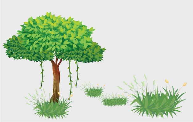 Tree vector design eps natural background