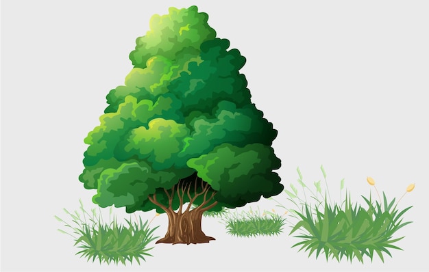 Tree vector eps background design