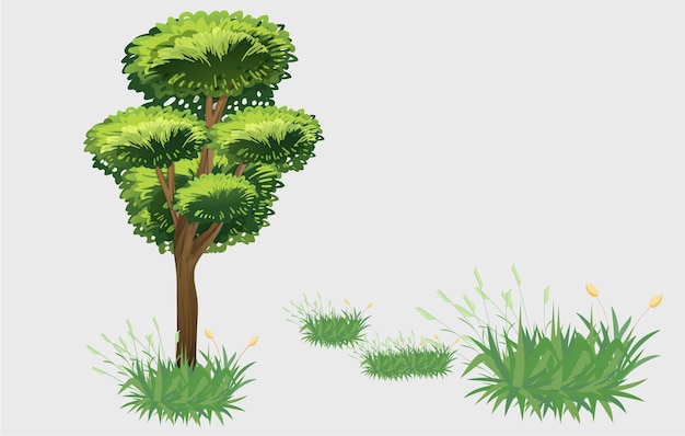 Tree vector eps background design