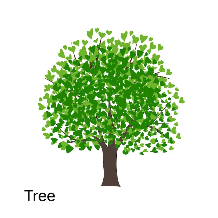 Vector tree vector icon logo design elements