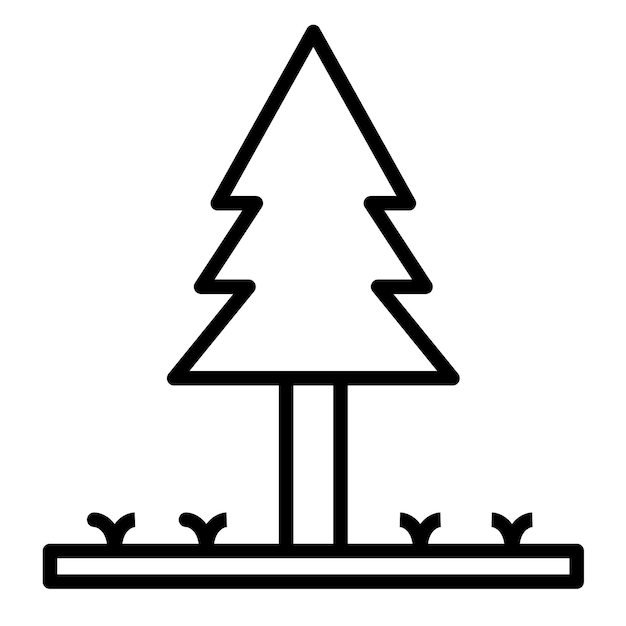 Tree Vector Illustration Style