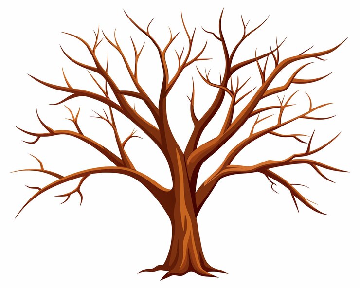 Vector a tree with no leaves on it