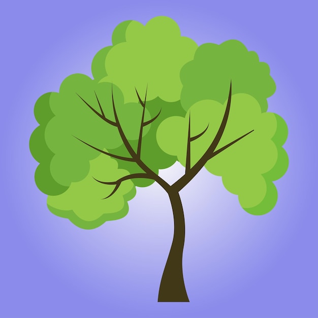 tree in the yard vector