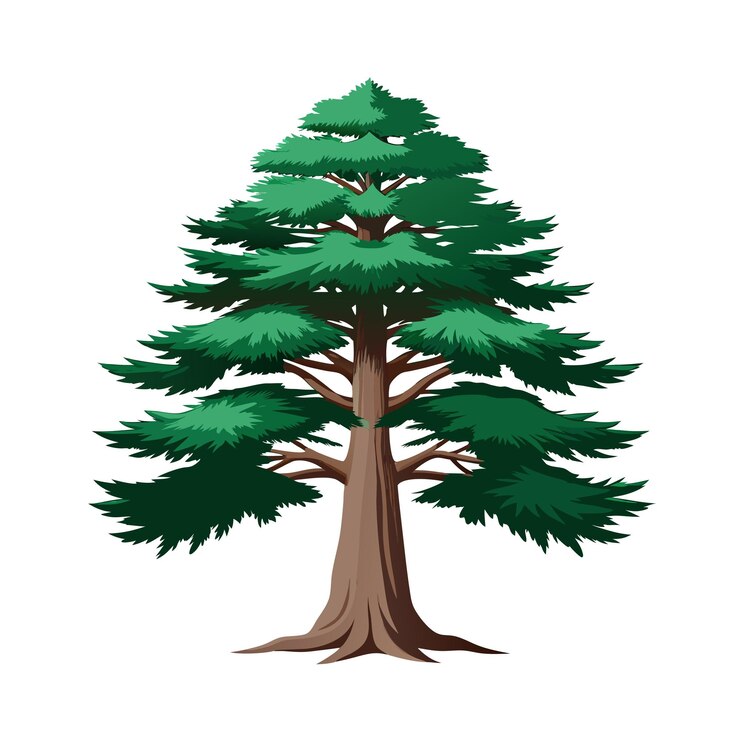 Vector trees flat style vector illustration concepts