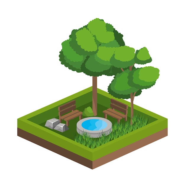 trees and water source design