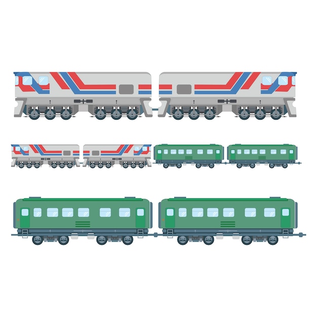 Vector trein illustratie vector