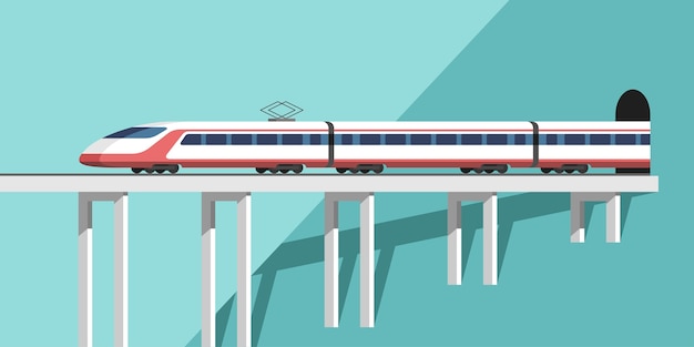 Vector trein illustratie