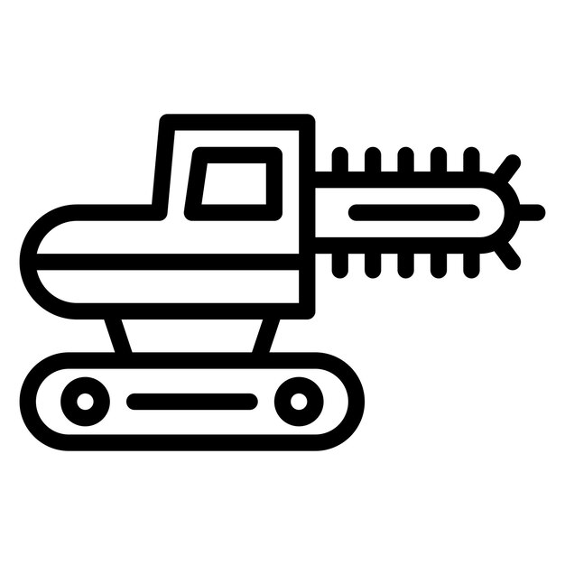 Vector trencher icon vector image can be used for construction vehicles