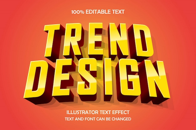 Trend design, editable text effect modern comic style