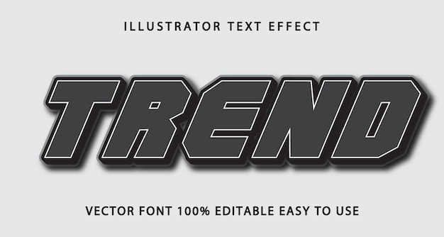 Trend Editable Text Effect