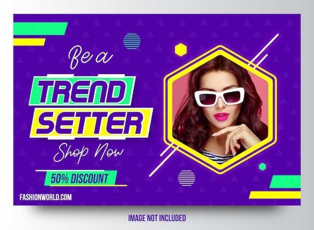 Vector trend setter fashion sale banner template design