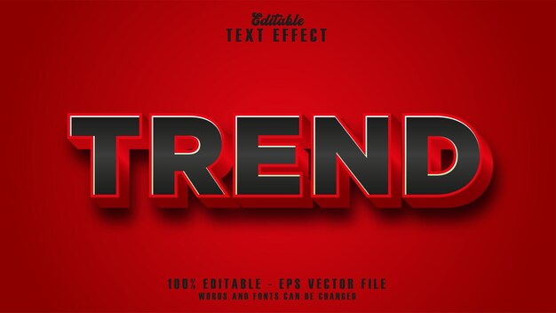 Vector trend text effect free vector